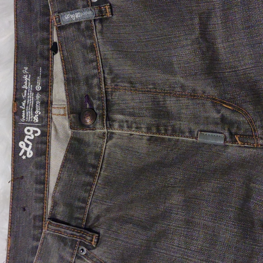 💜VINTAGE💜 Lrgeans GR TS FLAP POCKET Jean's Grey Wash last available - Picture 5 of 11